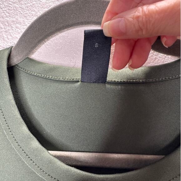 Alphatauri Olive Green Round Neck Long Sleeve Sweatshirt S - Picture 7 of 16